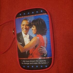 Red Wristlet with Inspirational Print